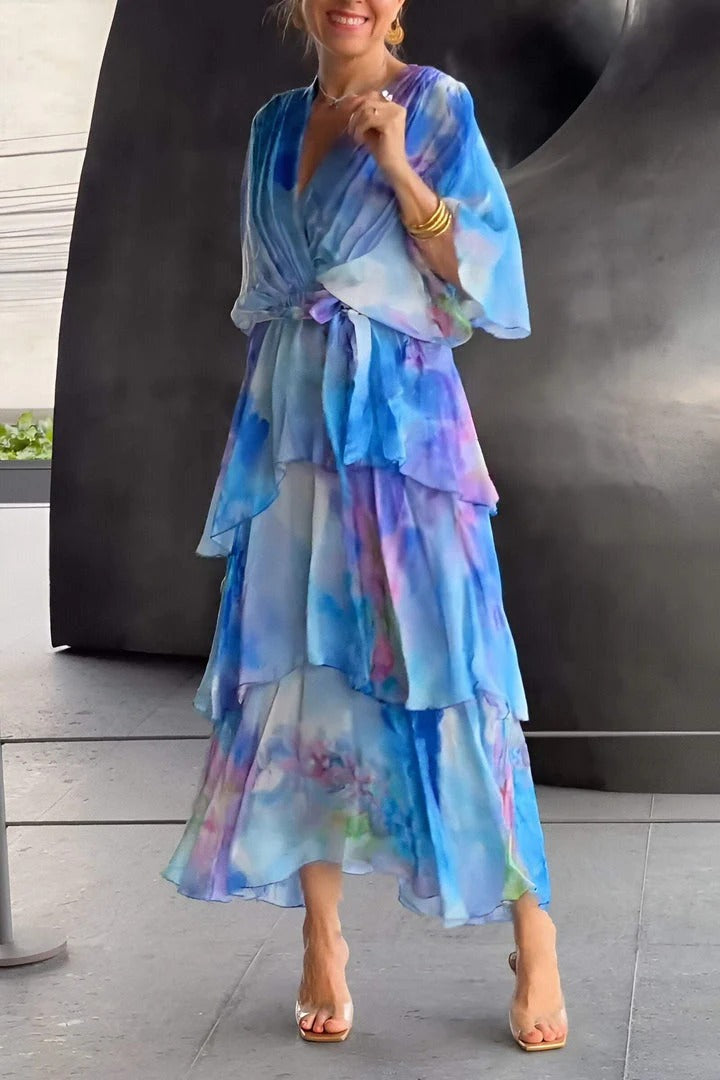 Women's Cocktail Dress | Draped Summer Casual