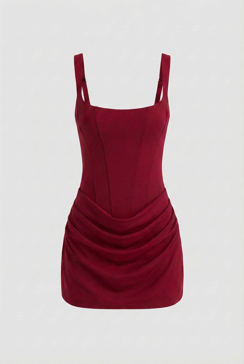 Women's Cocktail Party Dress | Draped Mini