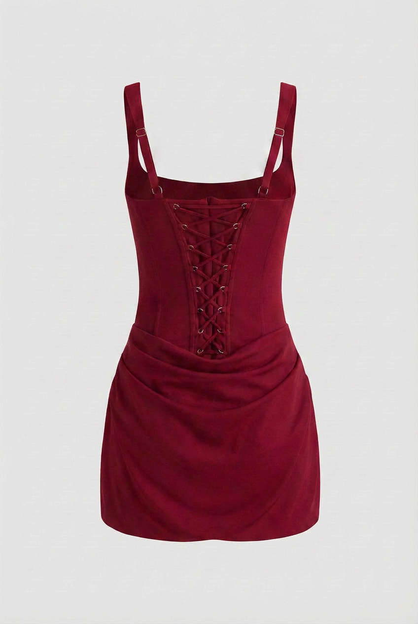 Women's Cocktail Party Dress | Draped Mini