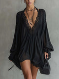 Women's Cocktail Party Dress | Halter Long-Sleeve