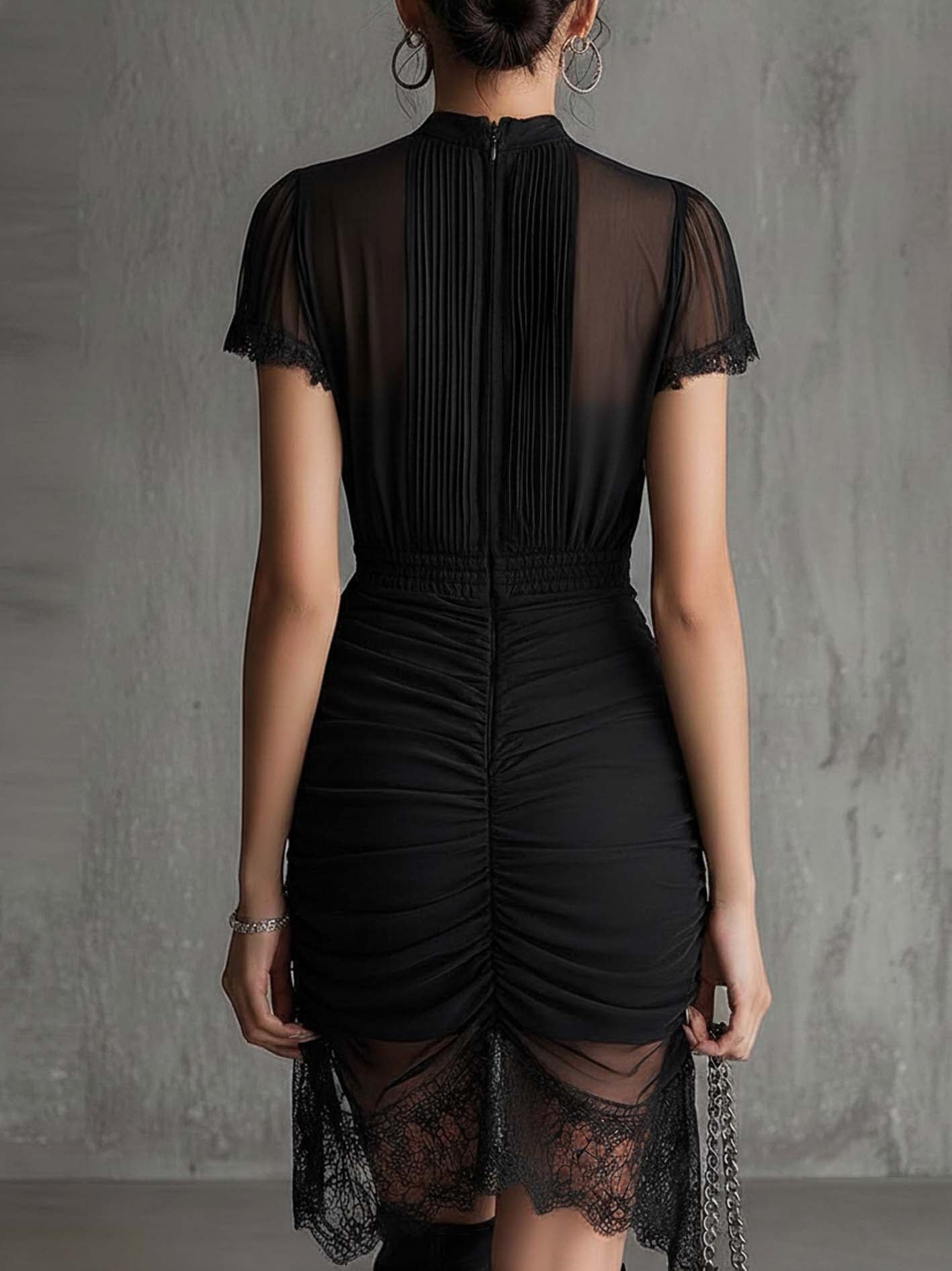 Women's Cocktail Party Dress | Ruched Mini