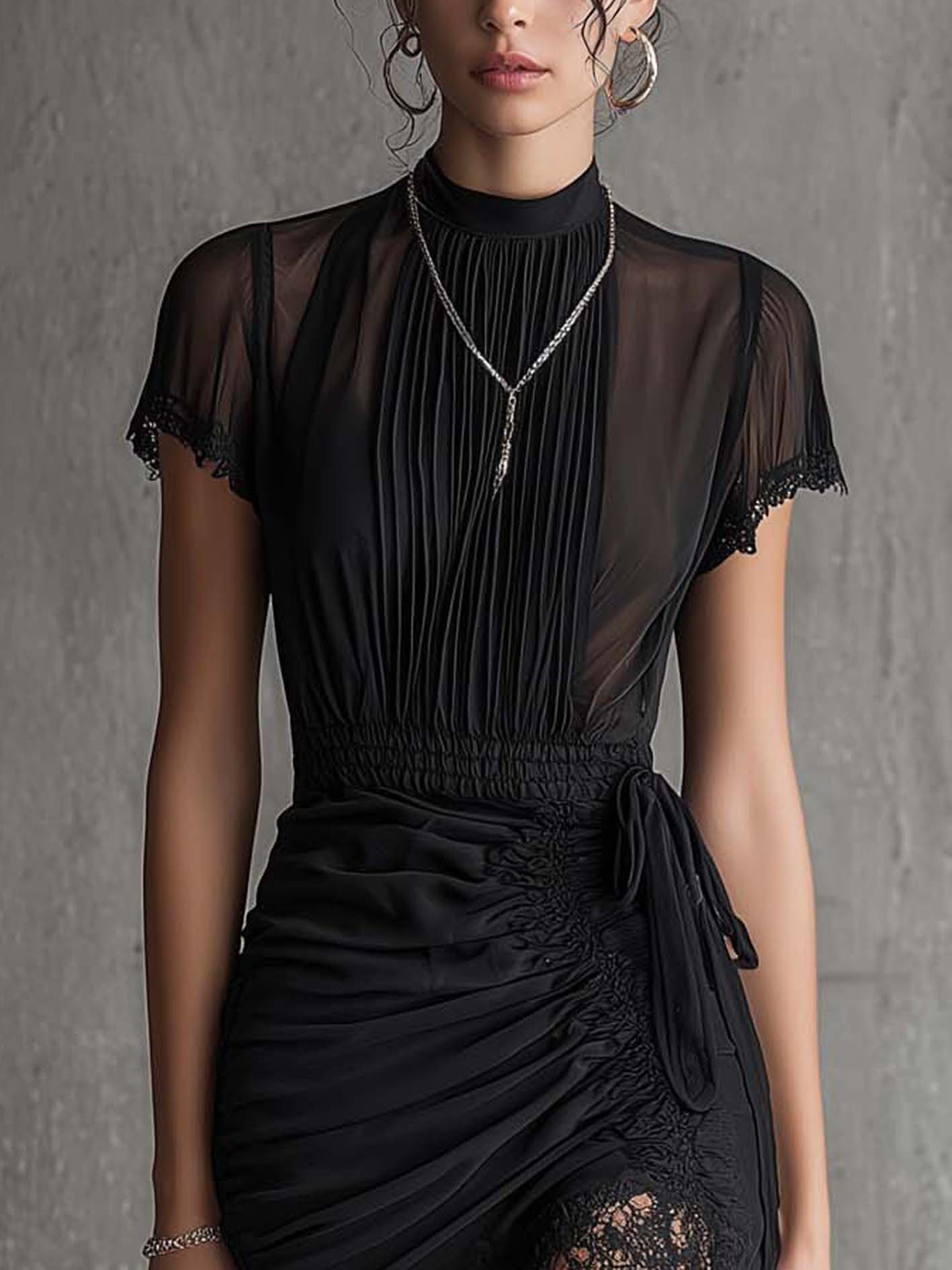 Women's Cocktail Party Dress | Ruched Mini