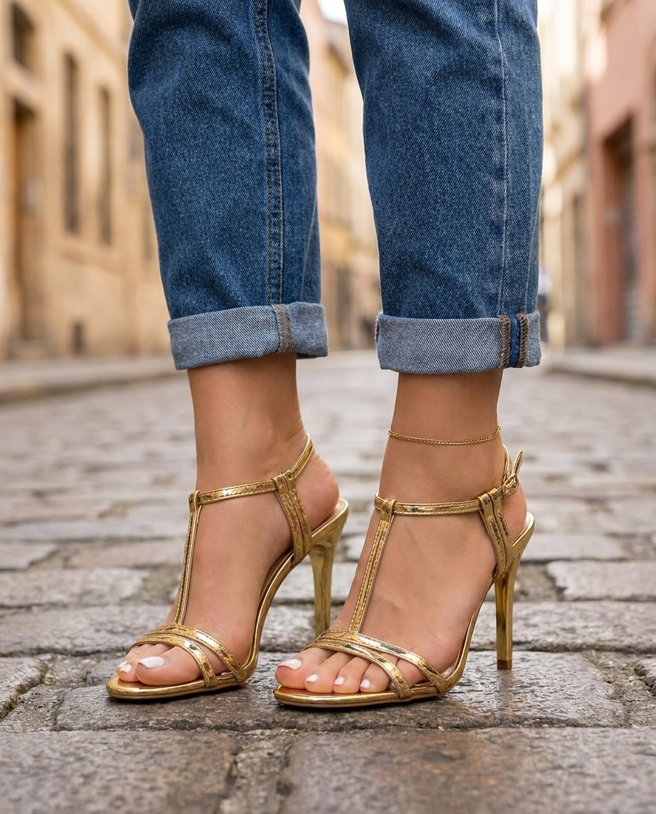 Women's Dress Heels | Stiletto Gold