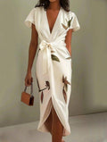 Women's Evening Dress | Floral Wrap