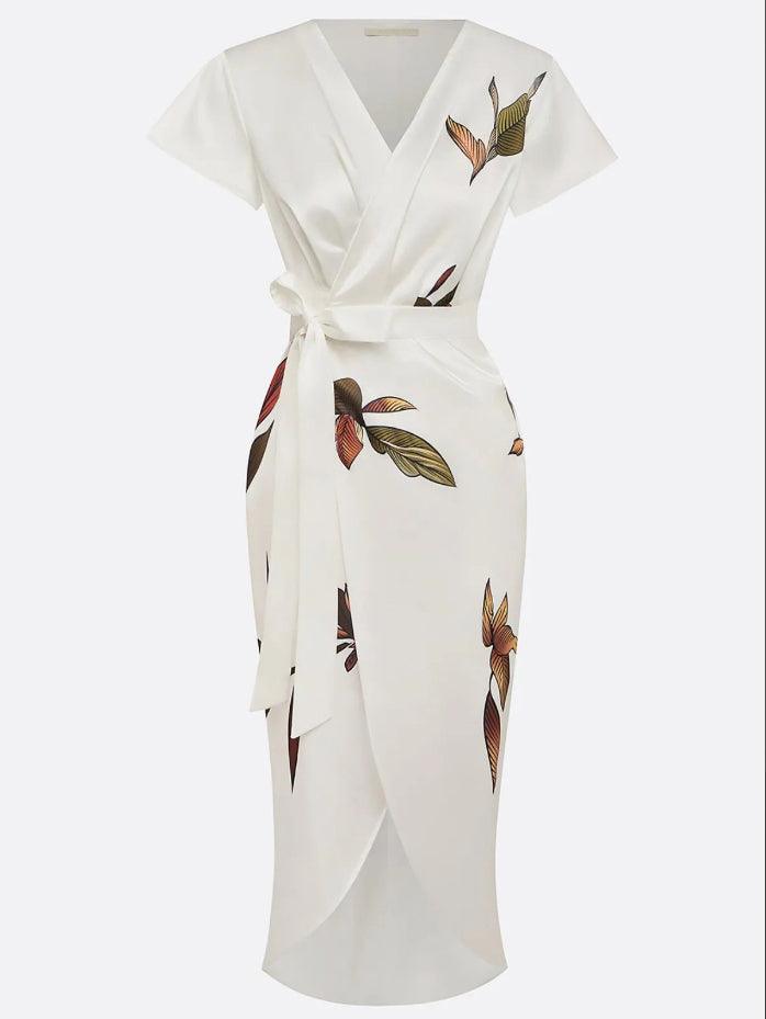 Women's Evening Dress | Floral Wrap