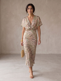 Women's Evening Dress | Wrap Midi