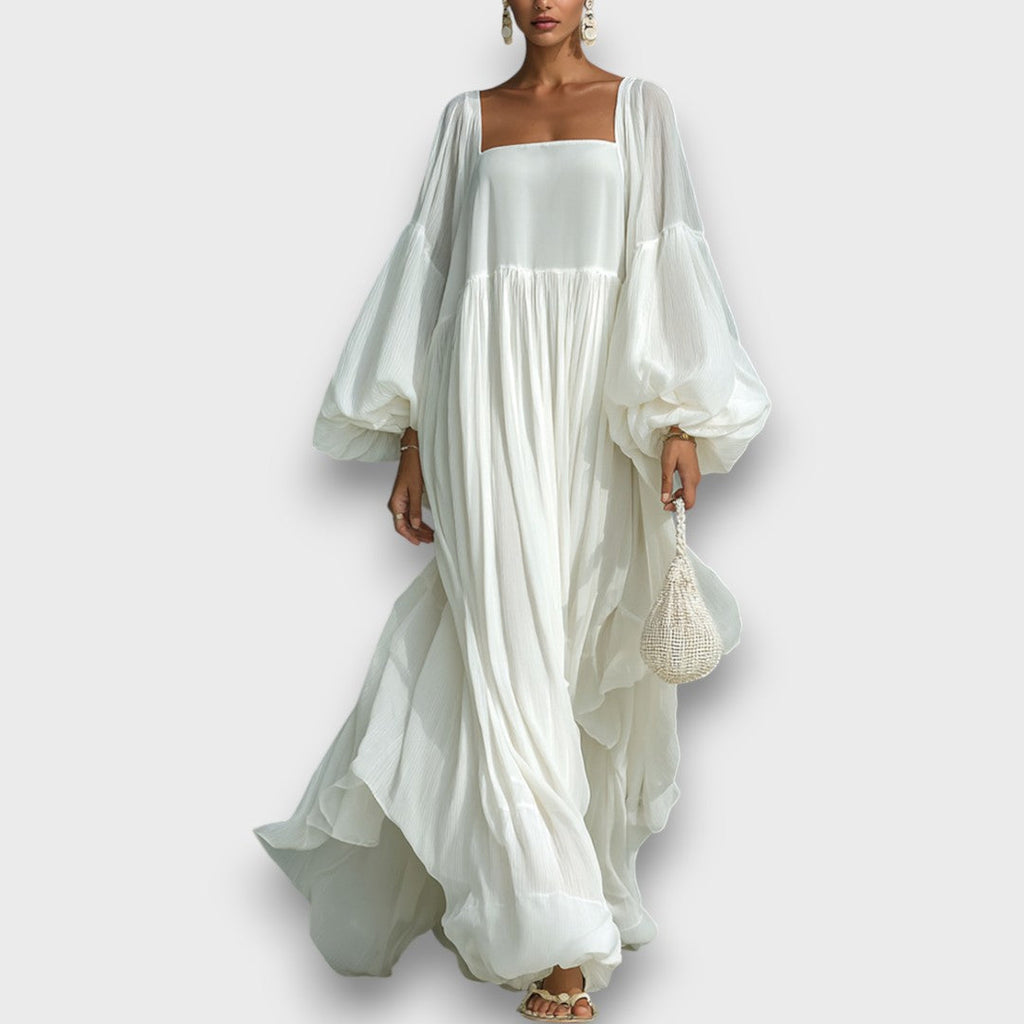Women's Evening Gown | Draped Floor-Length Maxi