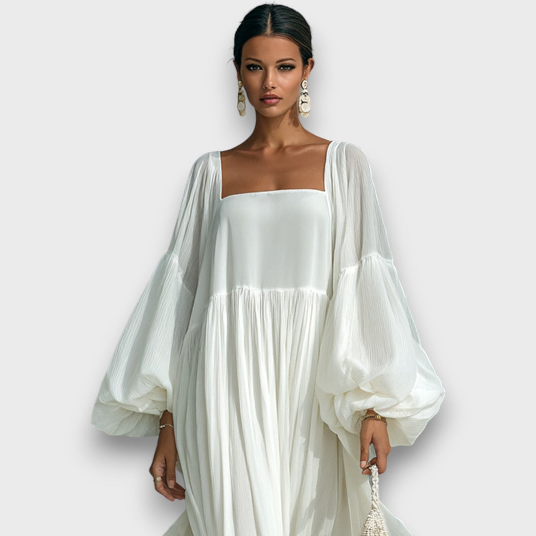 Women's Evening Gown | Draped Floor-Length Maxi