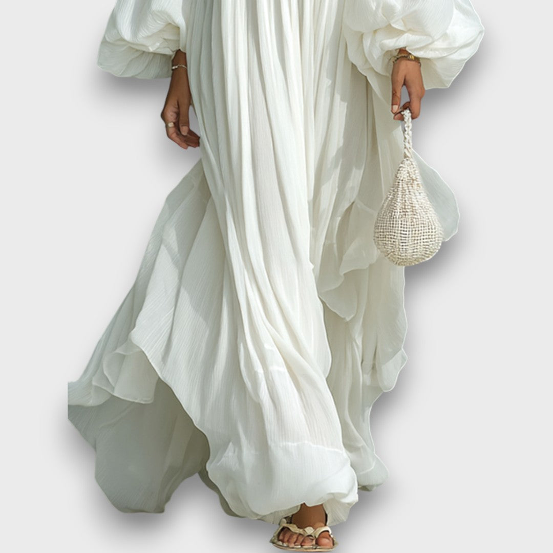 Women's Evening Gown | Draped Floor-Length Maxi