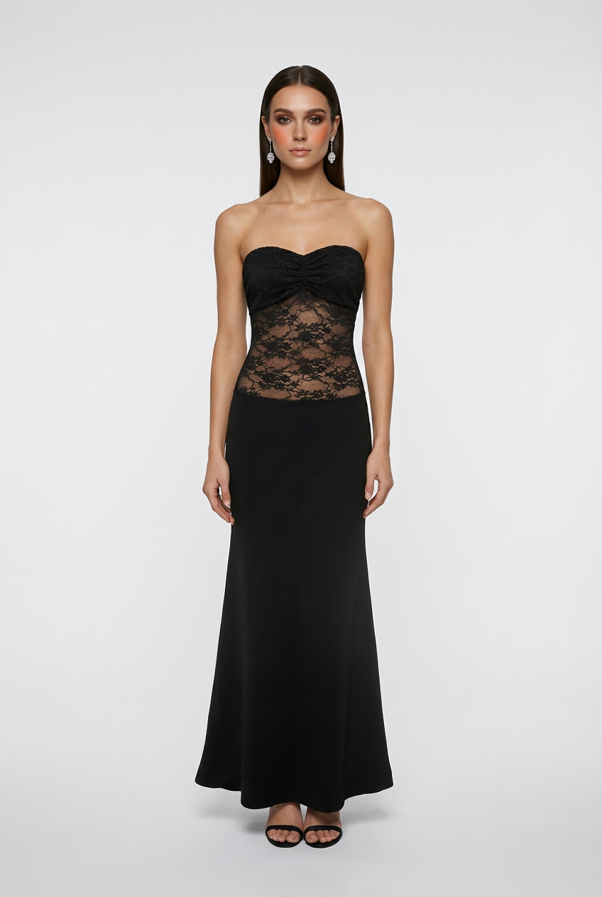 Women's Evening Gown | Floor-Length Black