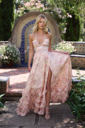 Women's Evening Gown | Floral Halter