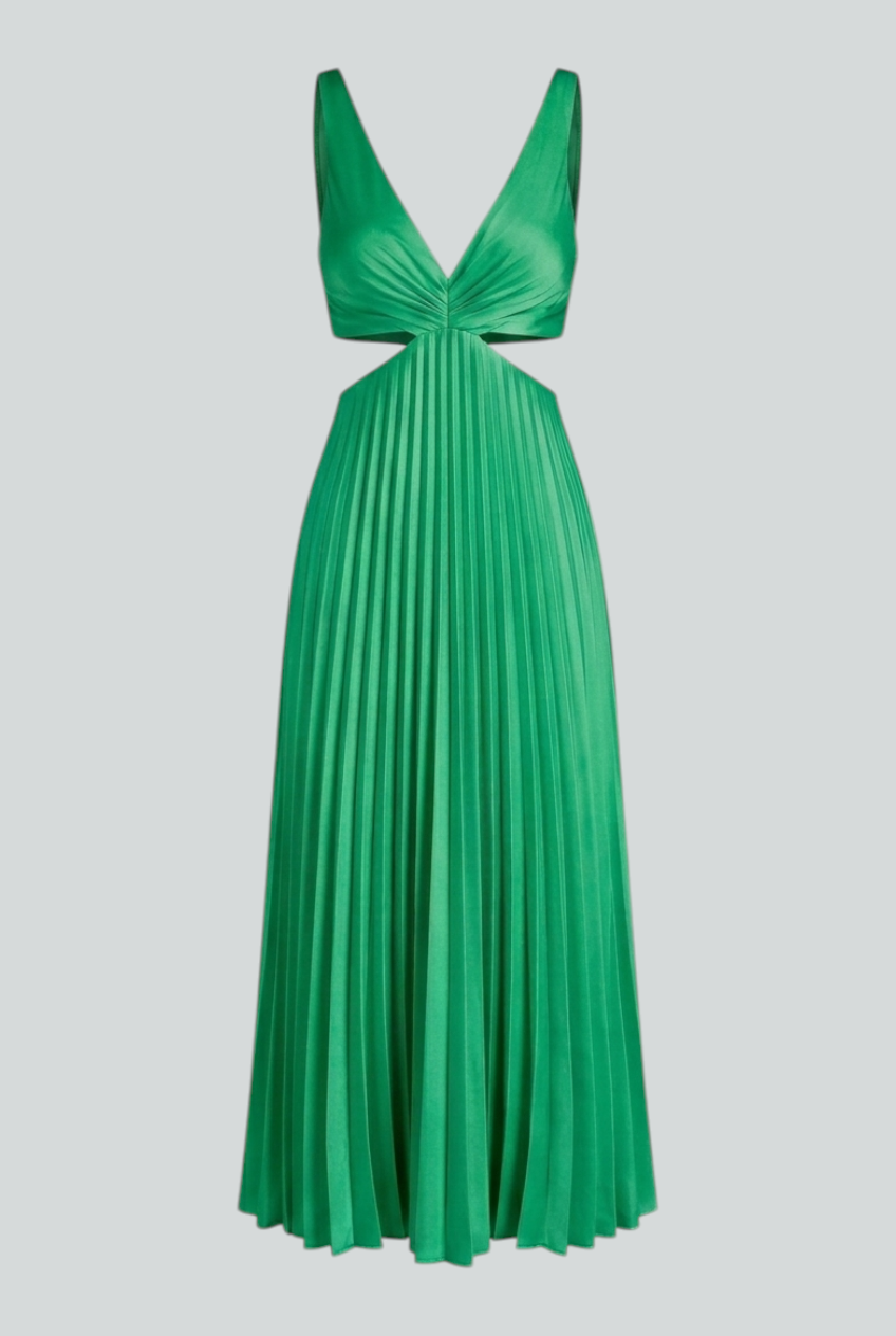 Women's Evening Gown | Pleated Maxi