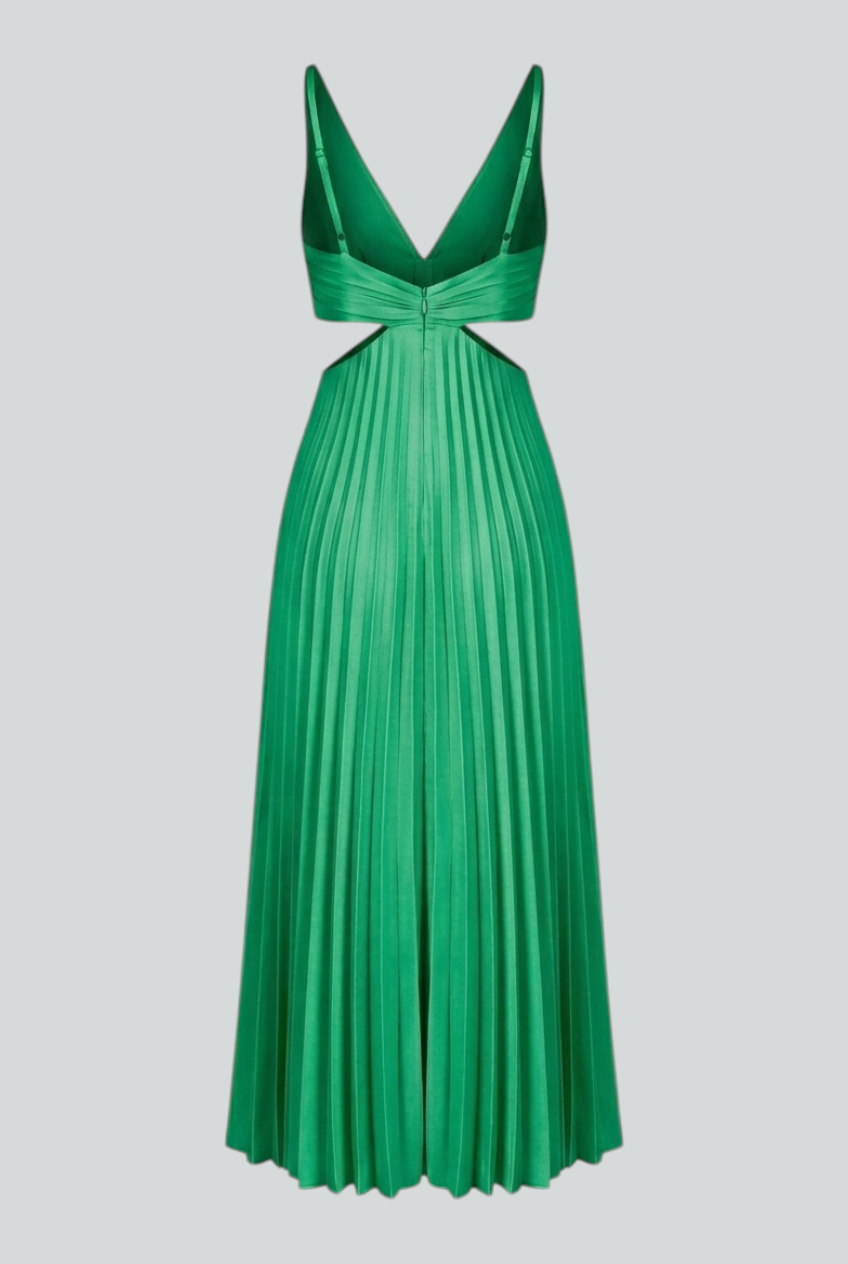 Women's Evening Gown | Pleated Maxi