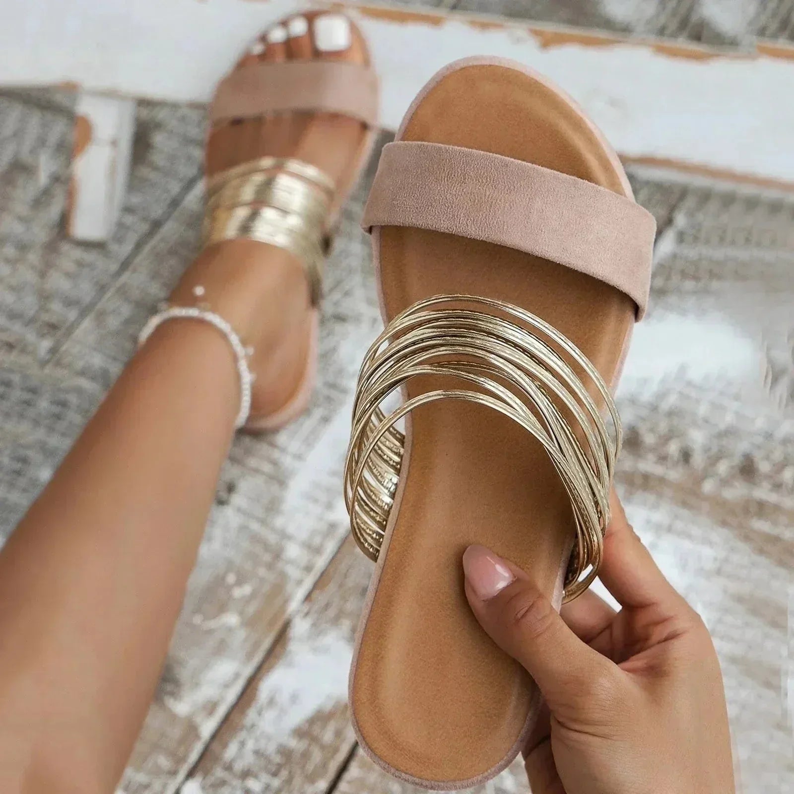 Women's Flat Sandals | Open-Toe Summer Strappy