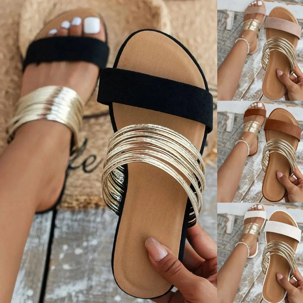 Women's Flat Sandals | Open-Toe Summer Strappy
