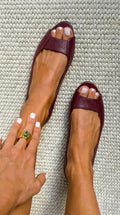 Women's Flat Sandals | Polka-Dot Golden Go-Anywhere