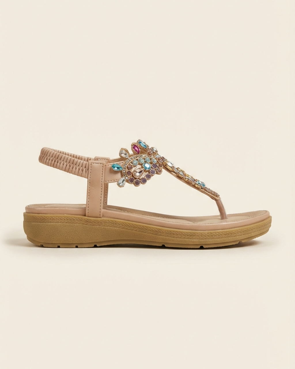 Women's Flat Sandals | Printed Coastal