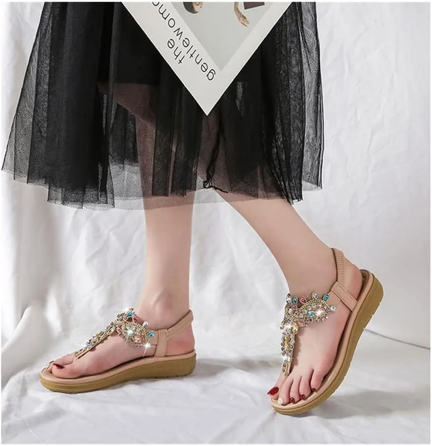Women's Flat Sandals | Printed Coastal