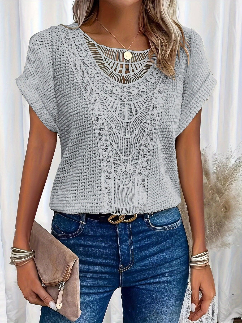Women's Flowy Blouse | Draped Layerable