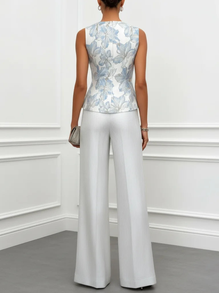 Women's Flowy Blouse | Printed Satin