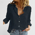 Women's Flowy Blouse | V-Neck Linen