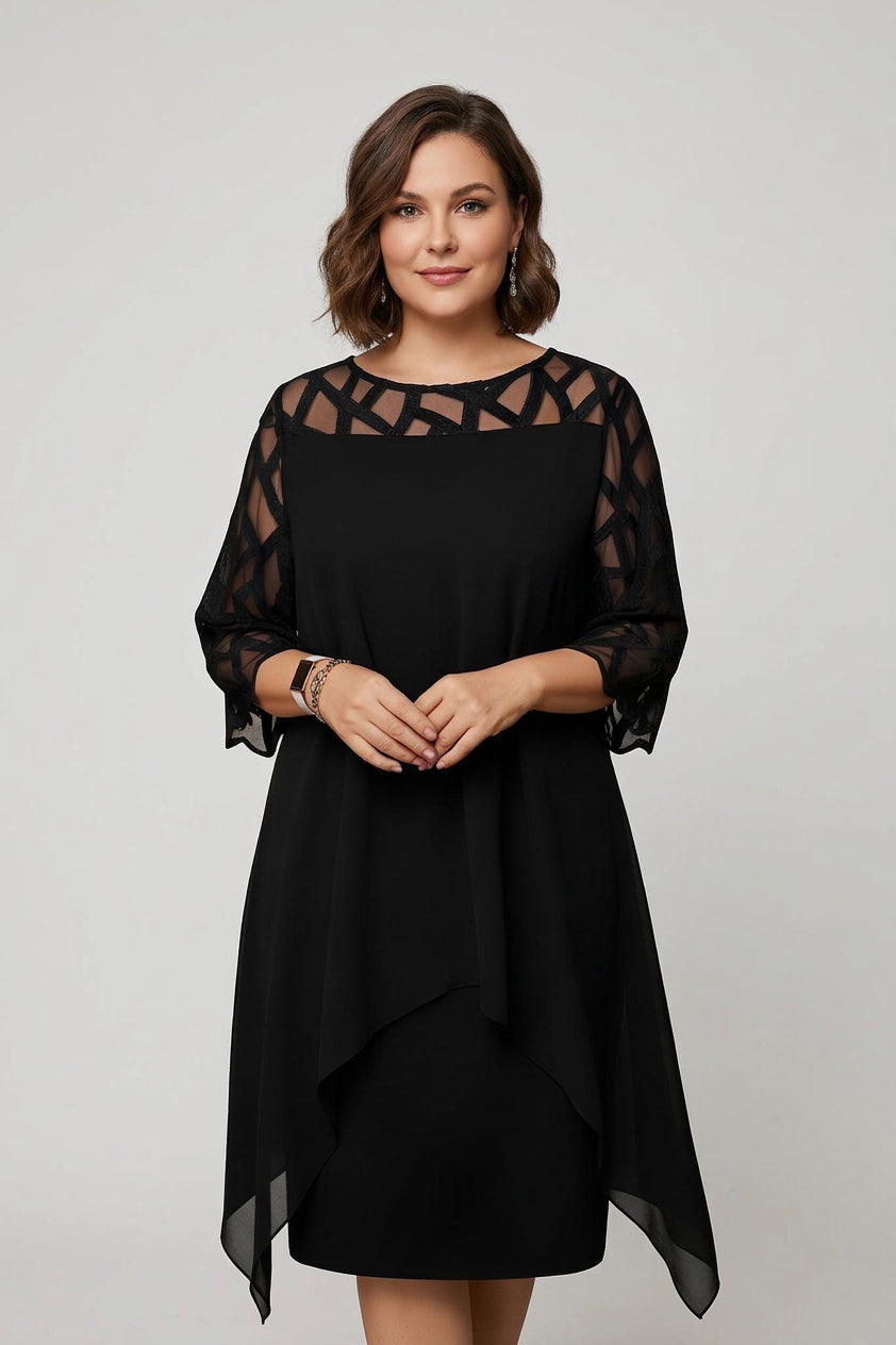 Women's Formal Dress | Draped Midi