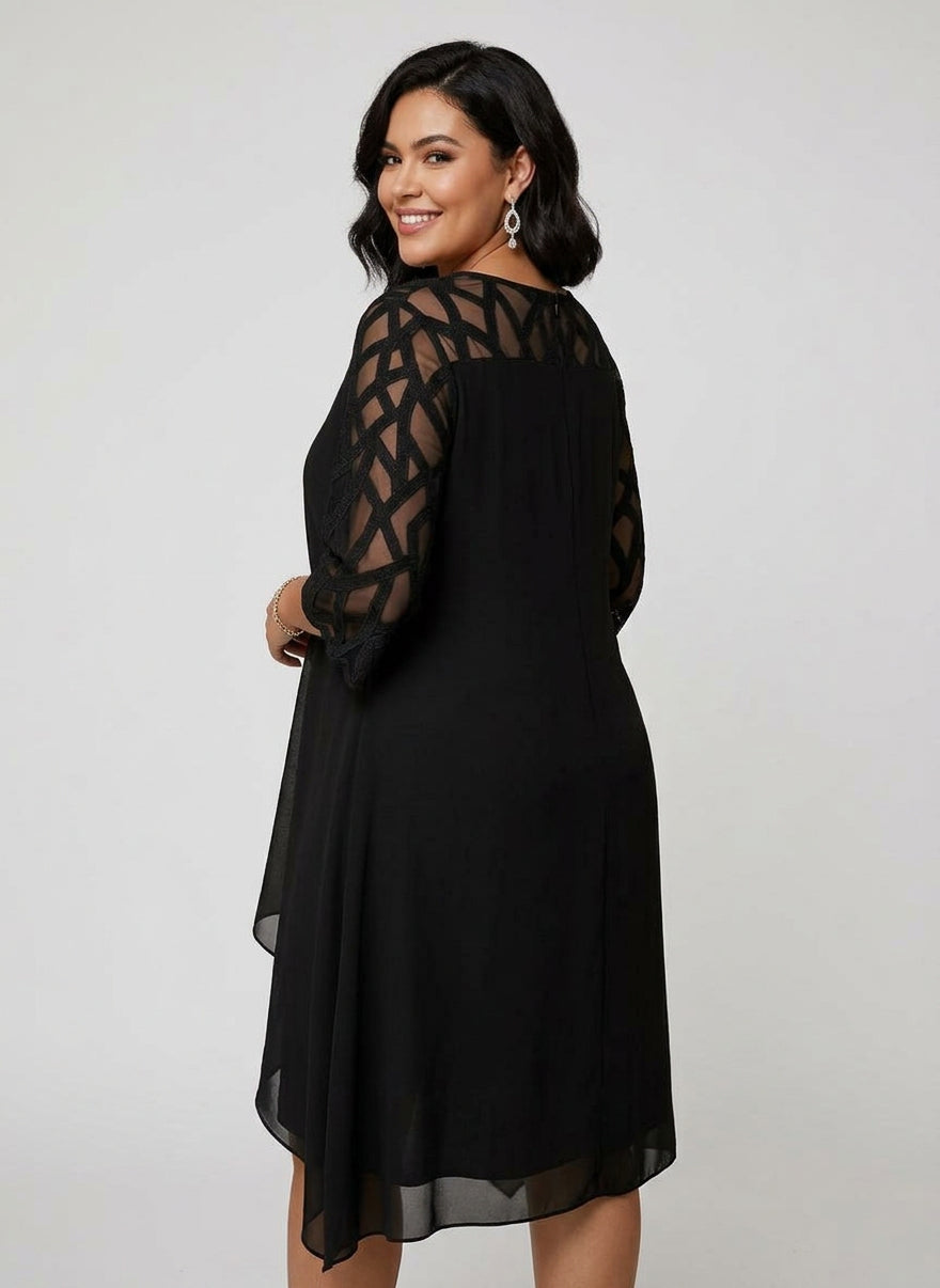 Women's Formal Dress | Draped Midi