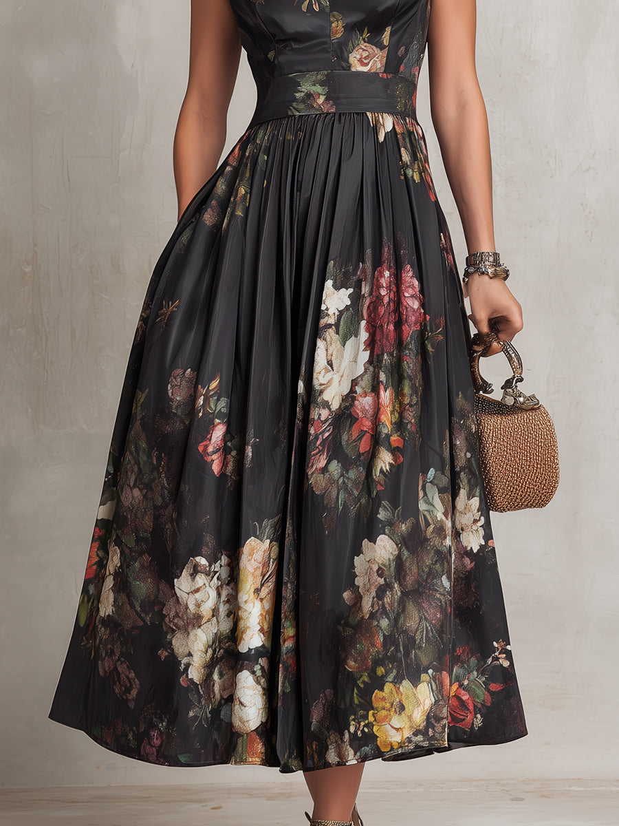 Women's Formal Dress | Floral A-Line