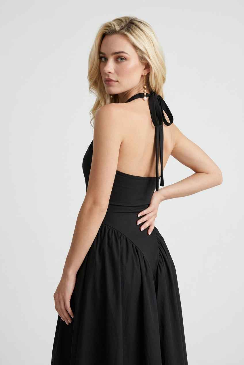 Women's Formal Dress | Midi Black