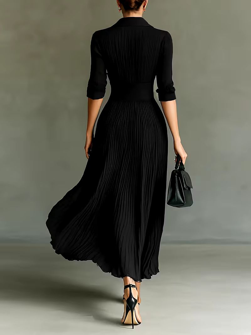 Women's Formal Gown | Draped Floor-Length Maxi