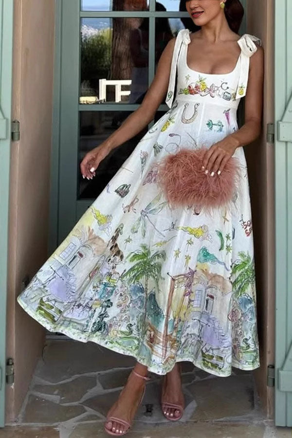 Women's Formal Gown | Printed Draped
