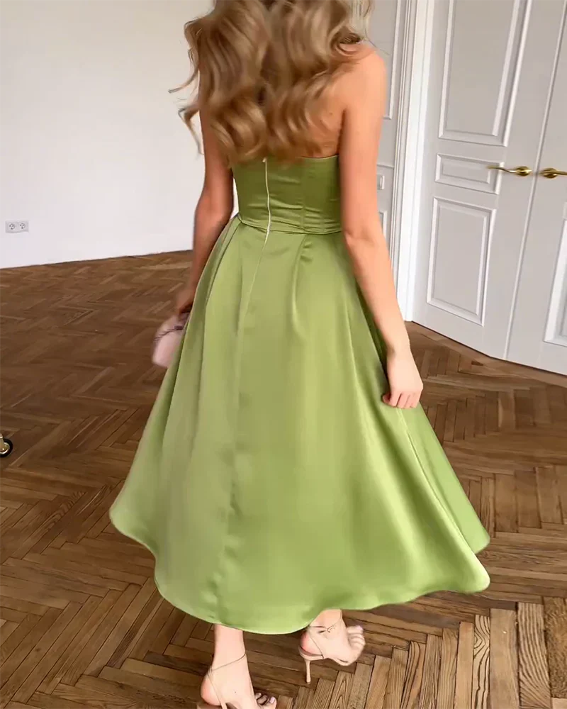 Women's Formal Guest Dress | Draped Midi