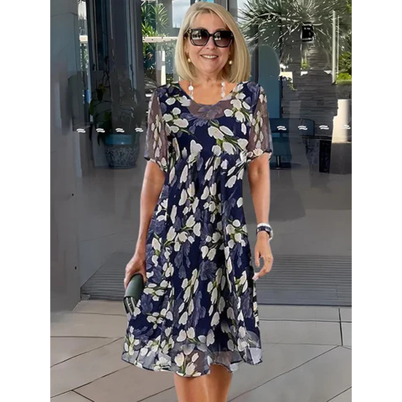 Women's Formal Guest Dress | Floral A-Line