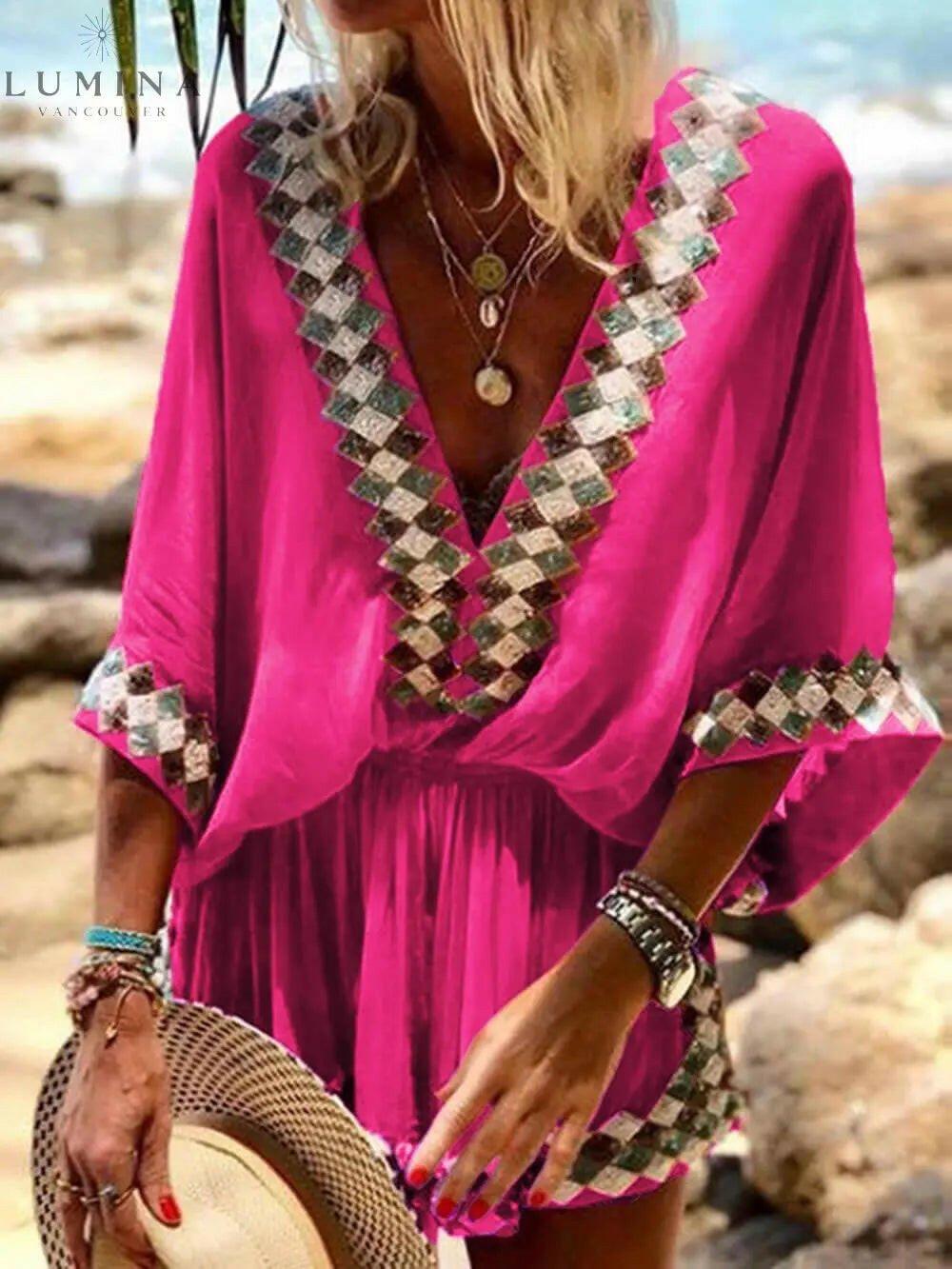 Women's Jumpsuit | Beach Wide-Leg Summer