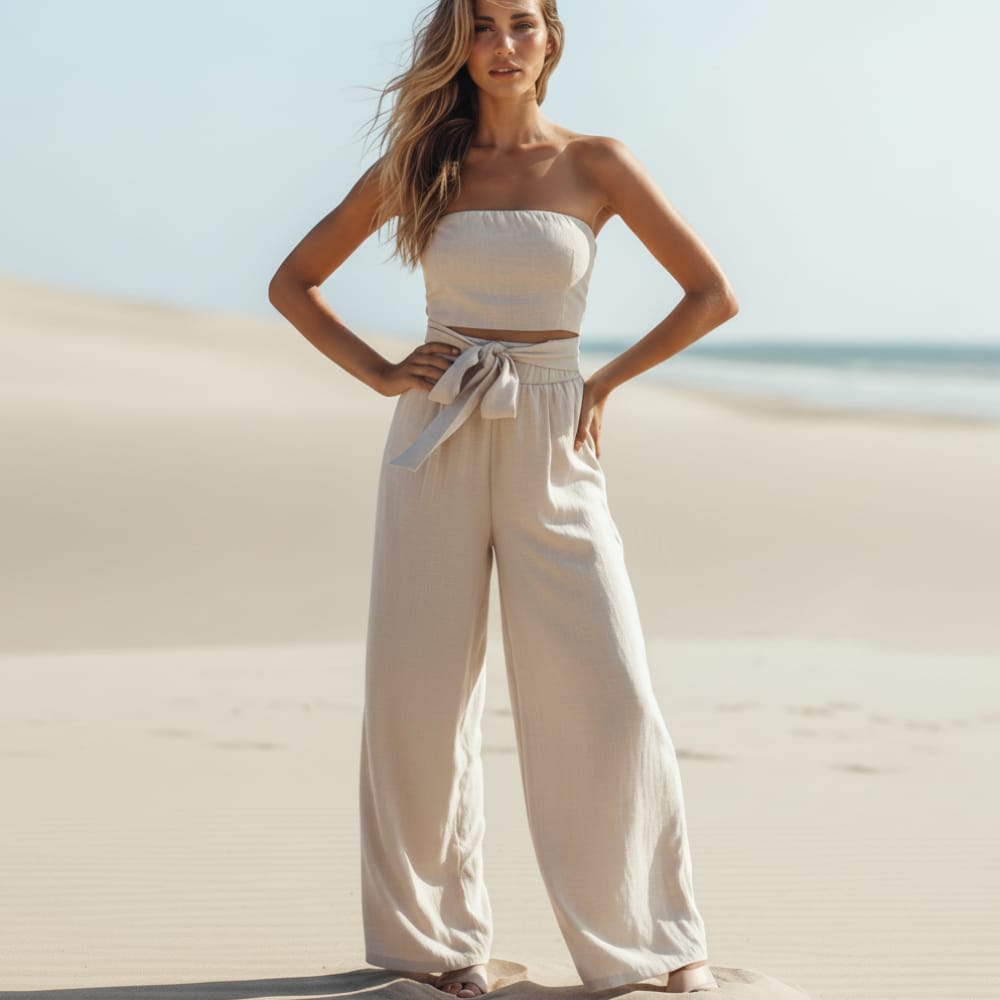 Women's Jumpsuit | Boho Wide-Leg Summer