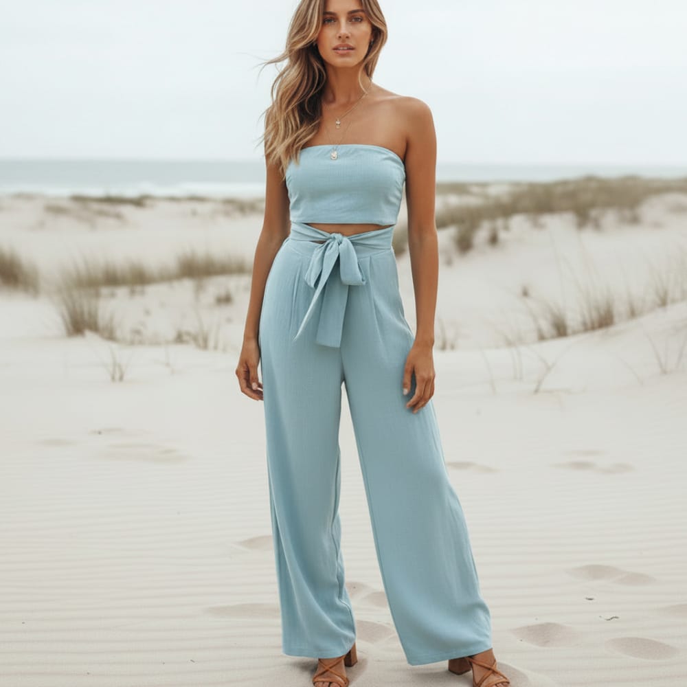 Women's Jumpsuit | Boho Wide-Leg Summer