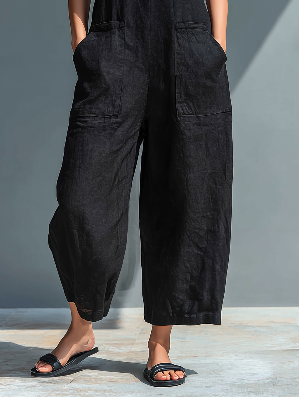 Women's Jumpsuit | Sleeveless Wide-Leg Summer