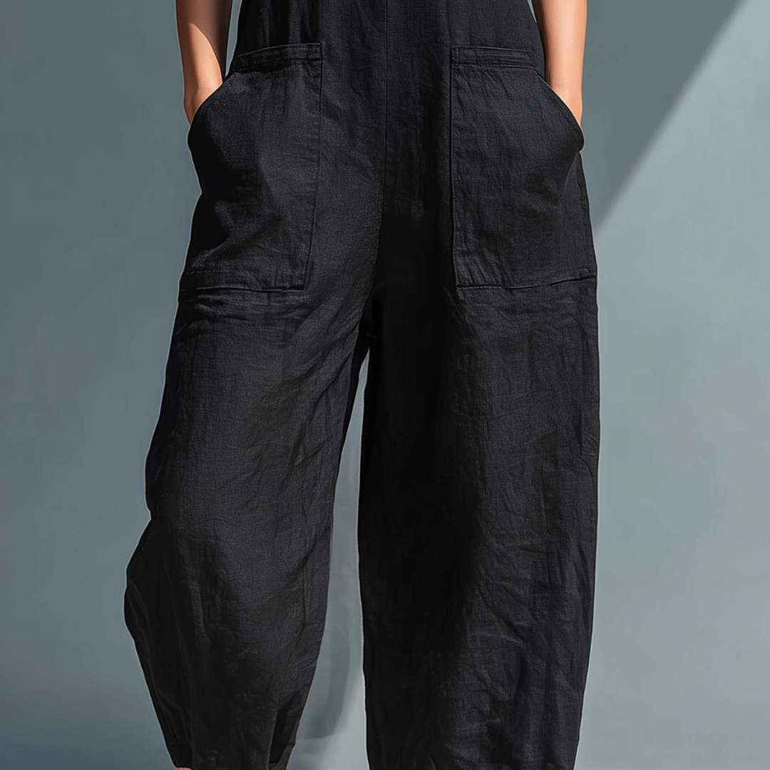 Women's Jumpsuit | Sleeveless Wide-Leg Summer