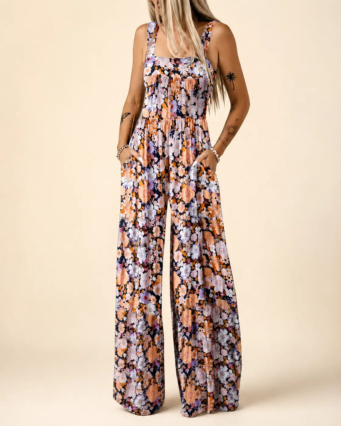 Women's Jumpsuit | Smock Wide-Leg Summer