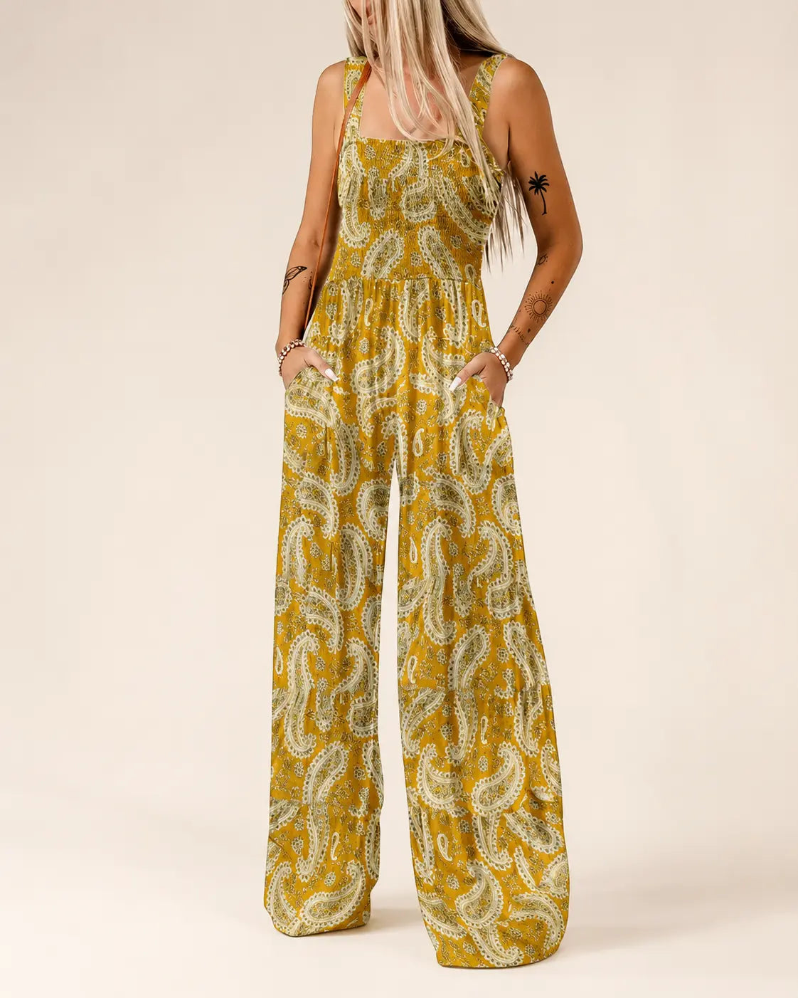 Women's Jumpsuit | Smock Wide-Leg Summer