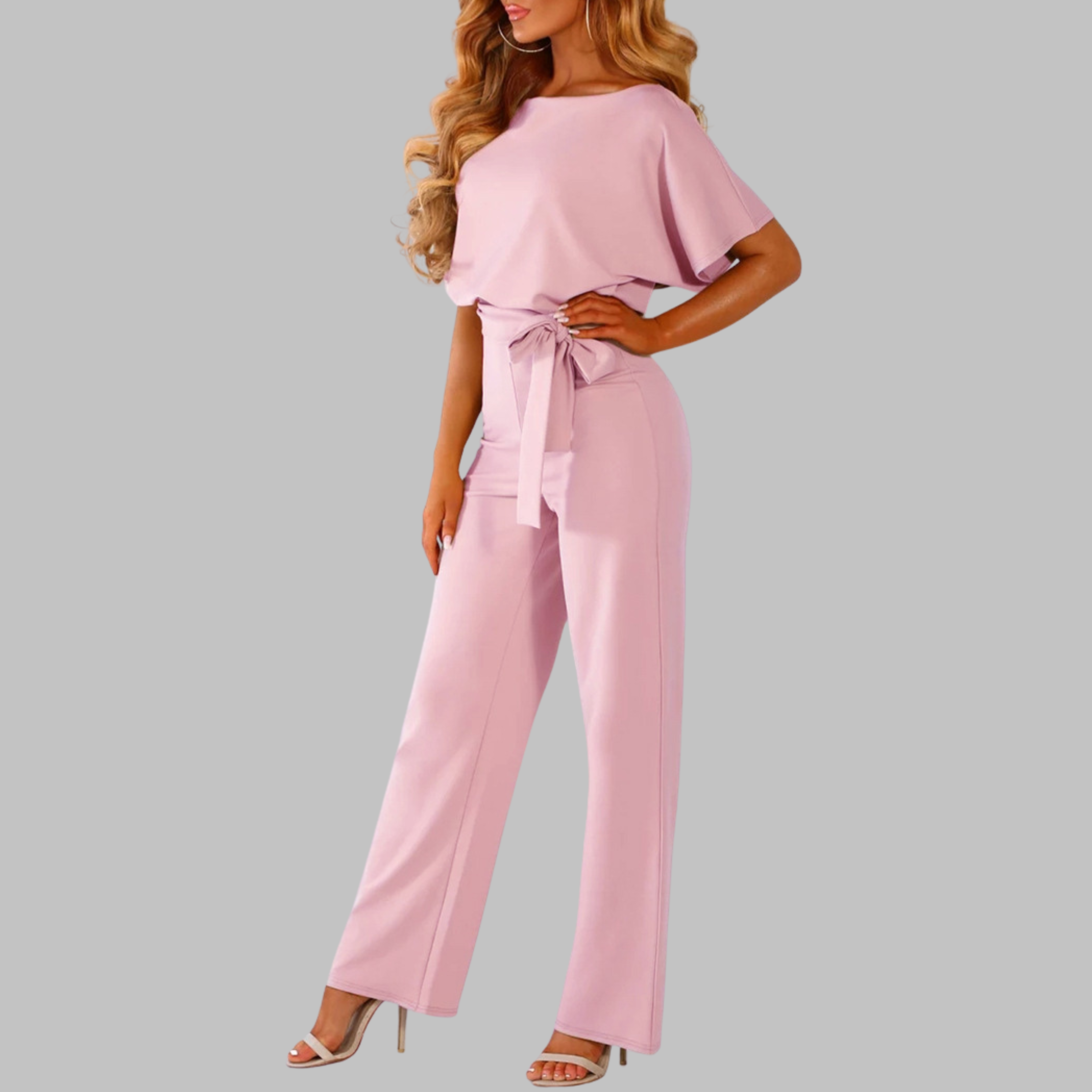 Women's Jumpsuit | Wide-Leg Belted Summer