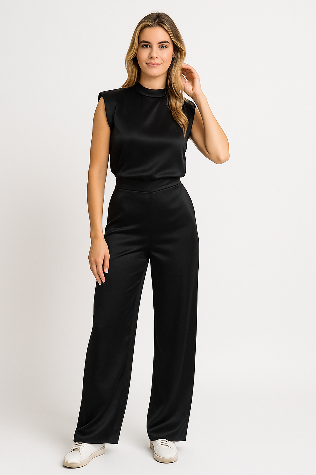 Women's Jumpsuit | Wide-Leg Sleeveless Summer