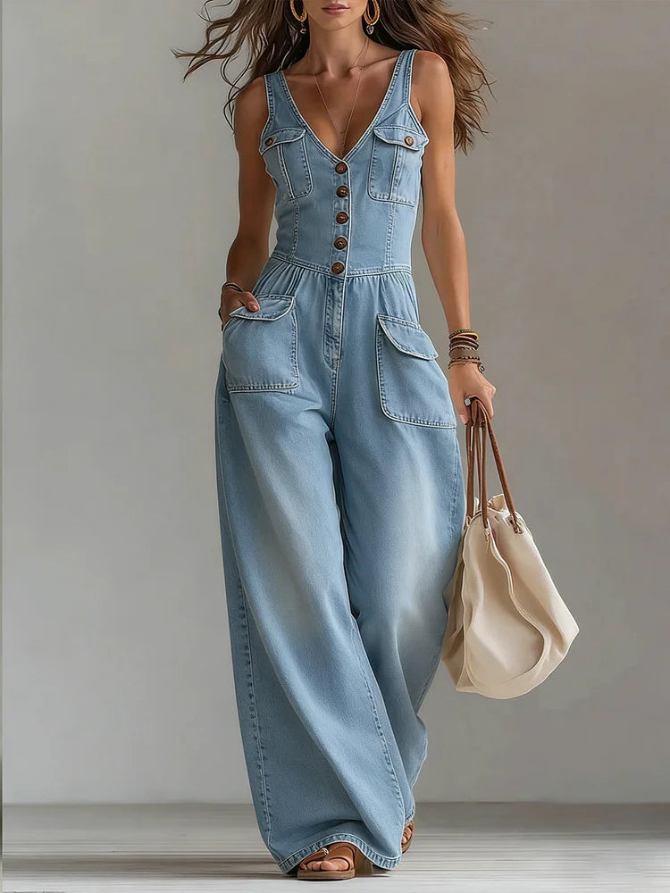 Women's Jumpsuit | Wide-Leg Summer Casual