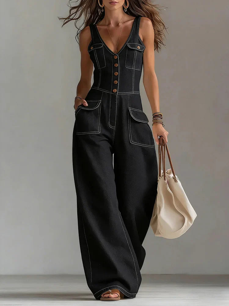 Women's Jumpsuit | Wide-Leg Summer Casual