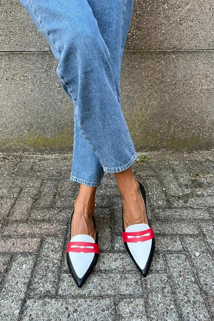 Women's Leather-Look Loafers | Pointed-Toe Belts