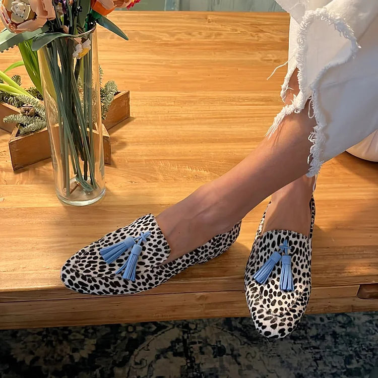 Women's Leather-Look Loafers | Printed Dots