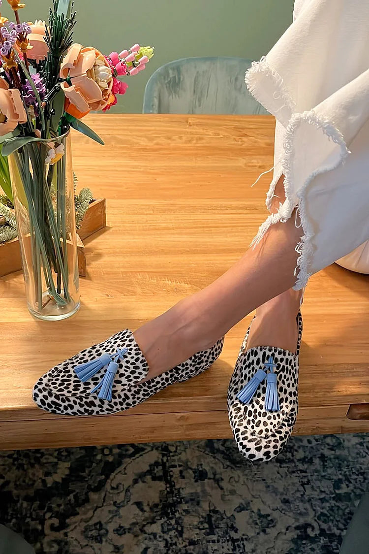 Women's Leather-Look Loafers | Printed Dots