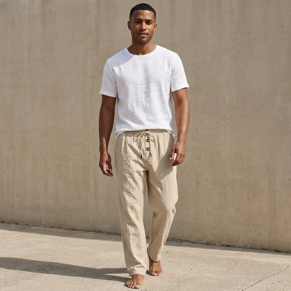 Women's Linen Pants | Wide-Leg Wide