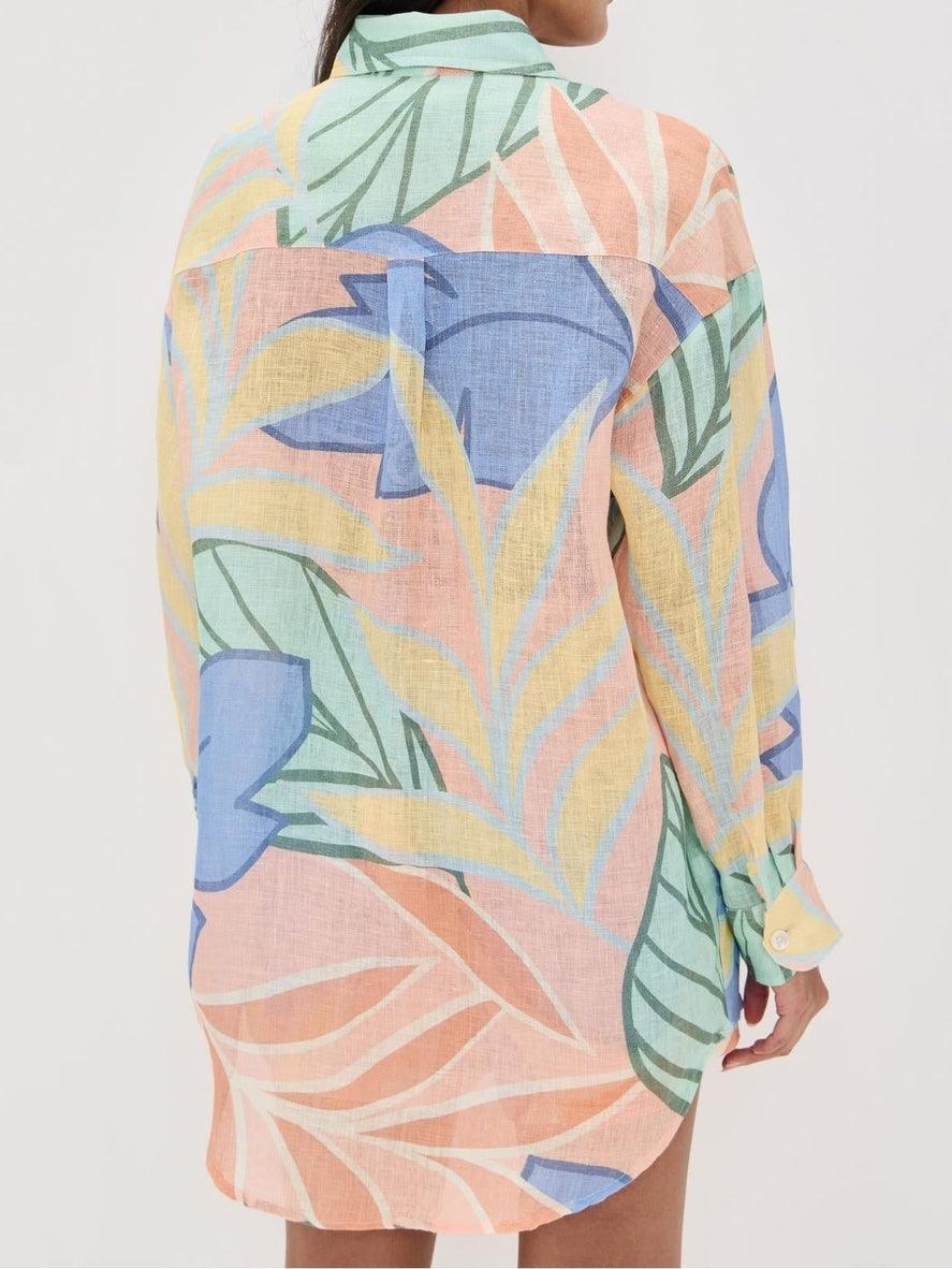 Women's Linen Shorts | Printed High-Waisted