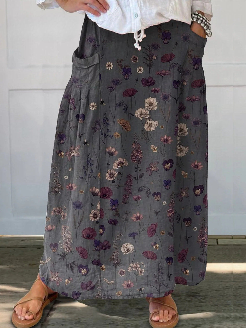 Women's Linen Skirt | Floral Weekend